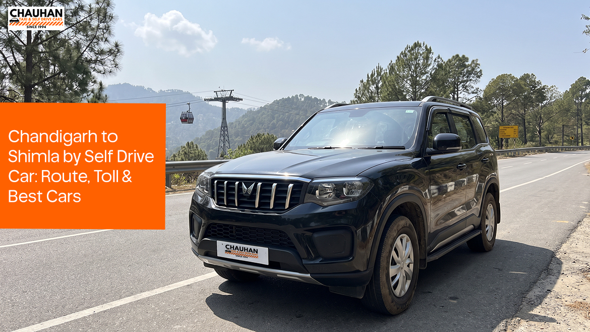 Chandigarh to Shimla by Self Drive Car